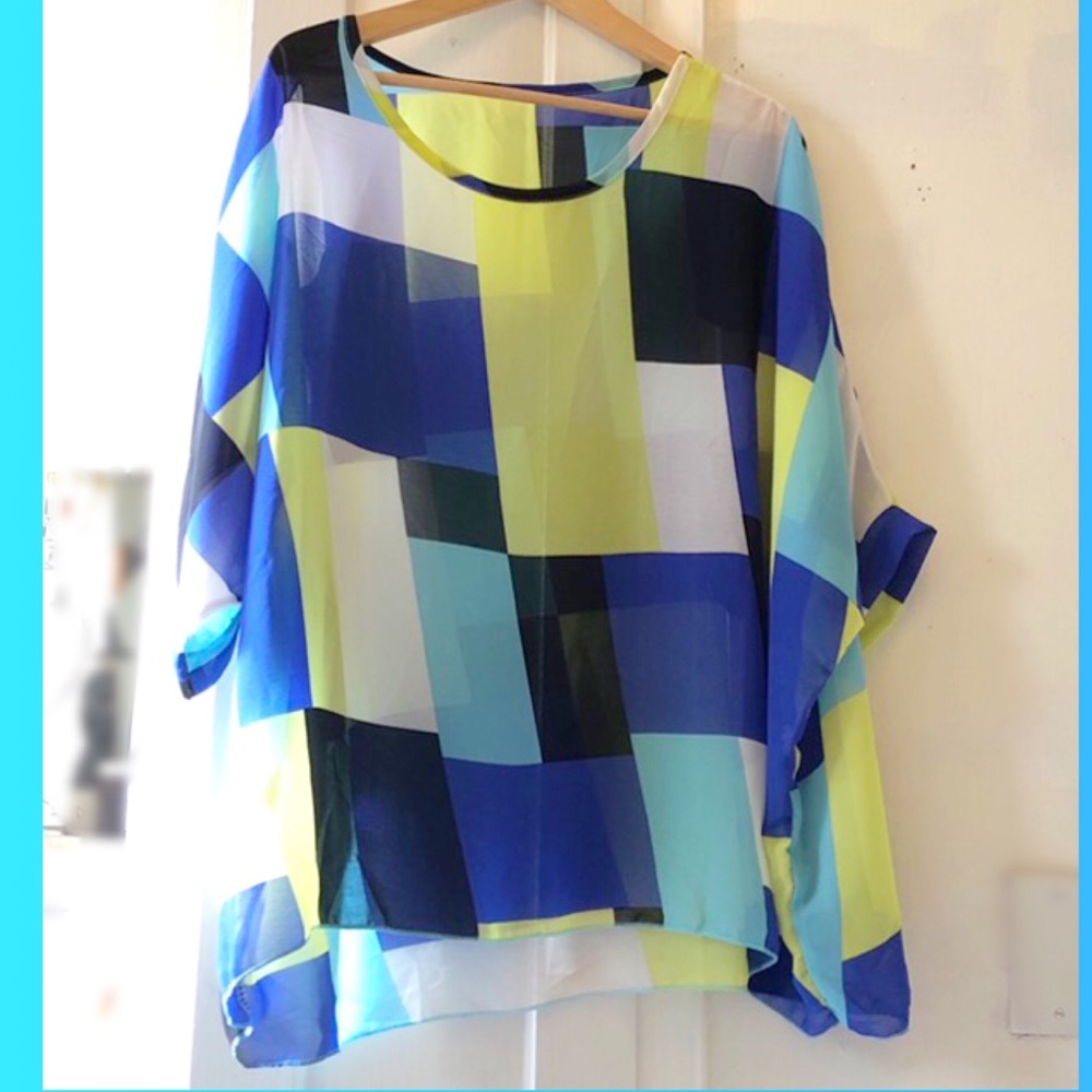 Color Block Beach Cover-Up